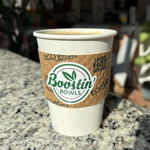 Cup of hot coffee