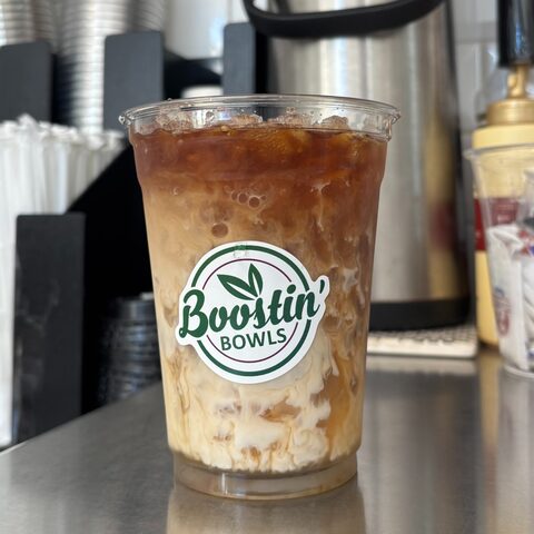 Glass of iced coffee